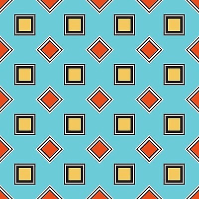 EPS 해외이미지 디자인 백그라운드 패턴 일러스트 벽지 추상 빨간색 노란색 검은색 흰색 타일 정사각형 터키석 해외202004 해외일러스트 도형 컬러 무늬 보석 파일형식 벡터 이미지허브