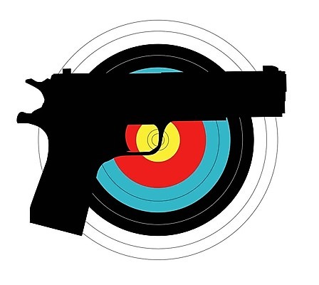 EPS 해외이미지 실루엣 백그라운드 일러스트 미술 그래픽 권총 총 목표 발사 그림 시력 윤곽 사수 자동 해외202004 해외일러스트 무기 컨셉 문화예술 촬영기법 파일형식 벡터 이미지허브