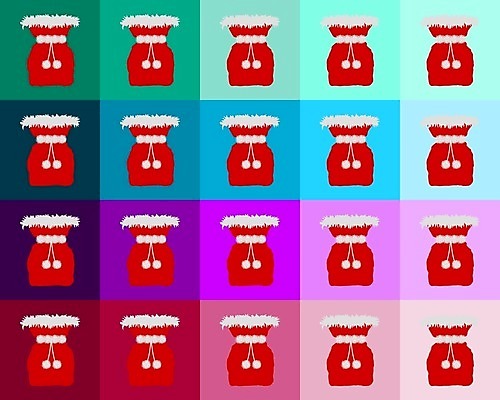 EPS 해외이미지 디자인 백그라운드 크리스마스 가방 일러스트 공 휴가 빨간색 산타클로스 심볼 자루 클라우스 해외202004 해외일러스트 잡화 기념일 컬러 파일형식 벡터 이미지허브