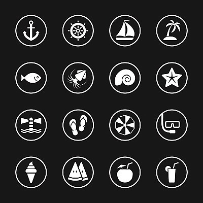 EPS 해외이미지 계절 바다 섬 오렌지 일러스트 우산 휴가 아이스크림 불가사리 슬리퍼 수박 프레임 등대 항해 어류 세트 야자수 주스 껍질 흰색 원형 보트 플랫 잠수부 오징어 코코넛 닻 파라다이스 해외202004 해외일러스트 도형 나무 음료 컬러 신발 배_교통 과일 디저트 극피동물 연체동물 수중동물 전문직 파일형식 벡터 이미지허브