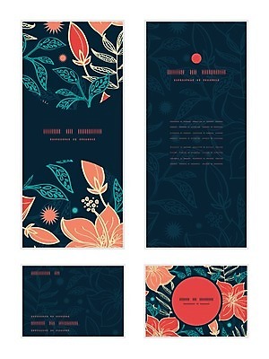 EPS 해외이미지 패턴 일러스트 세로 세트 신용카드 감사 초대 해외202004 해외일러스트 감정 무늬 금융 파일형식 벡터 이미지허브