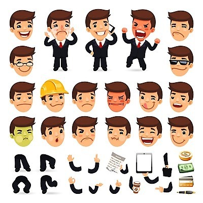 EPS 해외이미지 직업 캐릭터 손 행복 감정 안경 얼굴 커피 돈 서류가방 일러스트 성공 미술 사람 세트 사무실 머리 기쁨 고통 슬픔 분노 흰색 업무 비즈니스맨 유머 울음 헬멧 만화 수집 눈물 사인 경영자 코믹 충격 고립 양발 캐리커처 해외202004 해외일러스트 일러캐릭터 잡화 남자 음료 컬러 컨셉 가방 비즈니스 문화예술 표정 신체부위 작업 직장인 재산 보호장비 그림 리더 파일형식 벡터 이미지허브