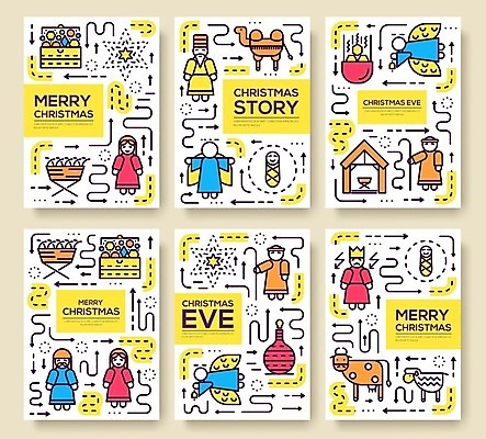 EPS 해외이미지 나무 동물 전통 남자 기독교 종교 어린이 크리스마스 일러스트 가족 엄마 휴가 천사 손바닥 선물 풍경 교회 성경 놀이방 기도 축하 아기 예수 소 아빠 양치기 야간 왕 비둘기 장면 낙타 신성 요셉 베들레헴 해외202004 해외일러스트 자연요소 식물 직업 손 기념일 컨셉 종교용품 포유류 관계 조류 사람 신_종교 파일형식 벡터 이미지허브