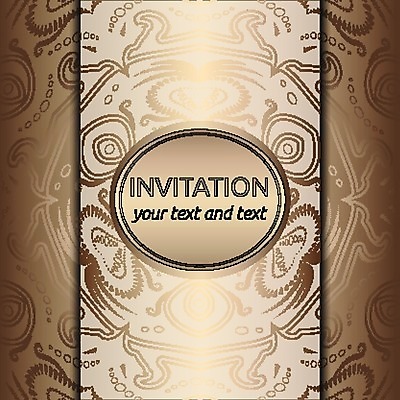 EPS 해외이미지 카드템플릿 일러스트 사람없음 장식 갈색 라벨 빈티지 원형 클래식 고급 해외202004 해외일러스트 도형 템플릿 컬러 컨셉 카드_감사 프레임 파일형식 벡터 이미지허브