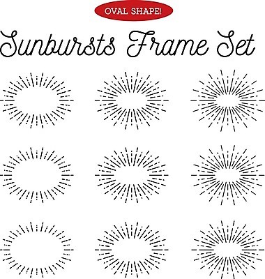 EPS 해외이미지 디자인 선 백그라운드 일러스트 추상 미술 사람없음 빛 세트 방사형 스타일 효과 해외202004 썬버스트 해외일러스트 무늬 문화예술 파일형식 벡터 이미지허브