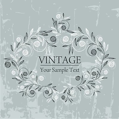 EPS 해외이미지 백그라운드 잎 라인일러스트 일러스트 프레임 타이포그라피 사람없음 회색 빈티지 잎줄기 해외202004 해외일러스트 식물 문자 줄기 컬러 컨셉 파일형식 벡터 이미지허브