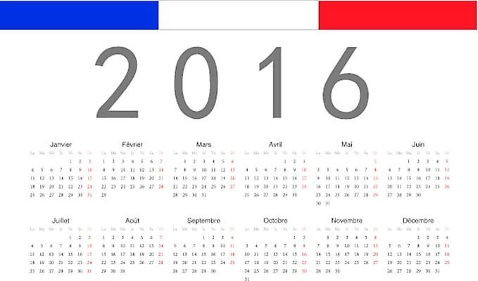 EPS 해외이미지 템플릿 디자인 계절 종이 일러스트 비즈니스 이벤트 그래픽 빨간색 파란색 사무실 달리기 숫자 다이어리 프랑스 달력 흰색 깃발 시간 신용카드 일주일 날짜 연도 심플 페이지 프랑스어 월 2016년 기본 엘리먼트 해외202004 해외일러스트 문자 유럽 컬러 모션 금융 사무용품 파일형식 벡터 이미지허브