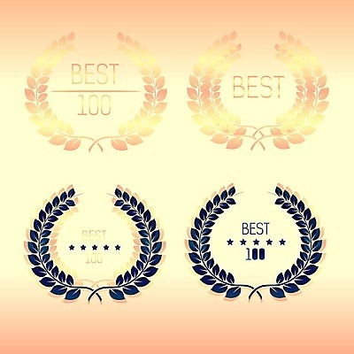 EPS 해외이미지 디자인 배너 백그라운드 잎 일러스트 장식 세트 꼬리표 라벨 화환 심볼 사인 만족 상업 배지 엘리먼트 월계수 증명서 프리미엄 해외202004 해외일러스트 식물 꽃 감정 프레임 파일형식 벡터 이미지허브