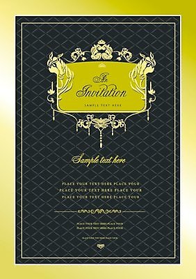 EPS 해외이미지 카드템플릿 일러스트 프레임 타이포그라피 글자캘리그라피 사람없음 장식 노란색 검은색 빈티지 클래식 고급 해외202004 해외일러스트 템플릿 문자 컬러 컨셉 캘리그라피 카드_감사 파일형식 벡터 이미지허브