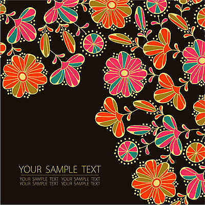 EPS 해외이미지 배너 꽃 선 백그라운드 꽃무늬 일러스트 텍스트 프레임 사람없음 엘리먼트 해외202004 해외일러스트 식물 무늬 파일형식 벡터 이미지허브