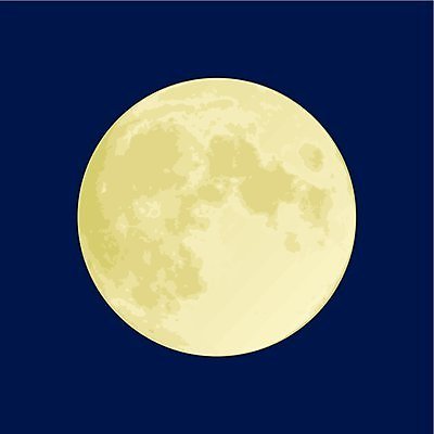 EPS 해외이미지 일러스트 하늘 파란색 노란색 우주 행성 달 야간 가득함 그런지 카피스페이스 해외202004 해외일러스트 자연요소 컬러 공백 파일형식 벡터 이미지허브