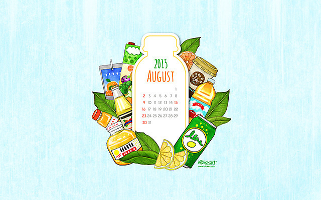 JPG 월페이퍼 바탕화면 8월 날짜 파일형식