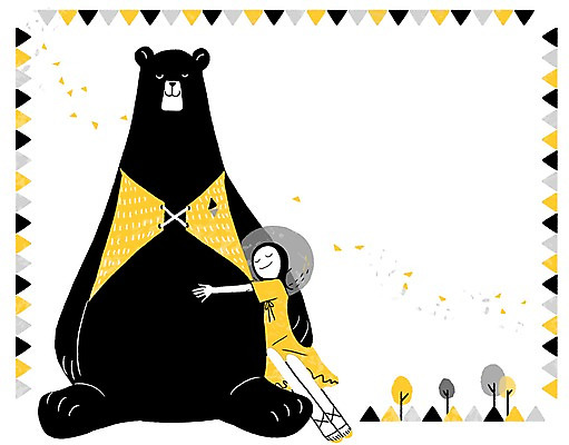 PSD 나무 식물 동물 모자 여자 여유 일러스트 곰 어깨동무 프레임 함께함 한명 사람 성인 소통 여자만 여자한명만 성인여자만 성인만 국내일러스트 1 잡화 감정 포즈 컨셉 포유류 파일형식