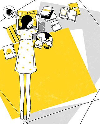 PSD 동물 한마리 여자 여유 커피 엎드리기 일러스트 프레임 함께함 한명 사람 성인 책 독서 고양이 커피잔 소통 여자만 여자한명만 성인여자만 성인만 국내일러스트 1 감정 음료 컨셉 포유류 모션 잔 반려동물 파일형식