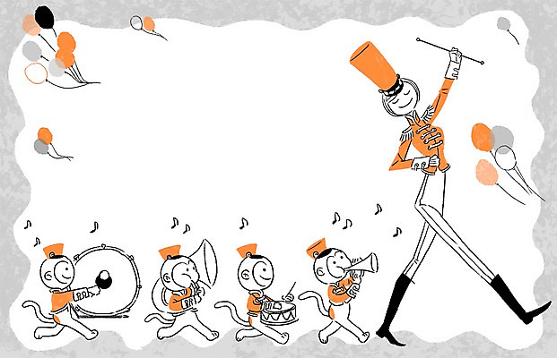 PSD 동물 여자 여유 악기 연주 여러마리 일러스트 프레임 함께함 한명 사람 성인 원숭이 악단 북 트럼펫 풍선 호른 소통 여자만 여자한명만 성인여자만 성인만 국내일러스트 1 감정 음악 다수 컨셉 포유류 타악기 금관악기 파일형식