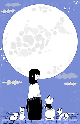 PSD 동물 구름 여자 별 여유 여러마리 일러스트 밤하늘 지붕 프레임 함께함 한명 사람 성인 고양이 달 달밤 소통 여자만 여자한명만 성인여자만 성인만 국내일러스트 자연요소 1 감정 다수 컨셉 포유류 하늘 반려동물 야간 파일형식