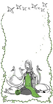 PSD 동물 여자 여유 여러마리 일러스트 왕관 프레임 함께함 한명 사람 성인 뜨개질 털실 백조 소통 여자만 여자한명만 성인여자만 성인만 국내일러스트 1 감정 다수 컨셉 조류 취미 실 파일형식