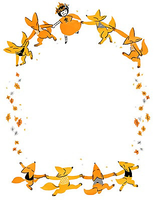 PSD 동물 여자 여유 낙엽 여러마리 일러스트 놀이 프레임 함께함 한명 사람 성인 여우 소통 여자만 여자한명만 성인여자만 성인만 국내일러스트 1 감정 다수 컨셉 잎 포유류 파일형식