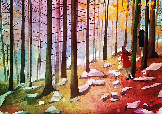 주간 PSD 나무 식물 커플 계절 여자 남자 단풍 낙엽 데이트 일러스트 단풍나무 사람 풍경 성인 야외 두명 가을 돌_바위 바위 은행나무 성인만 국내일러스트 자연요소 잎 관계 파일형식