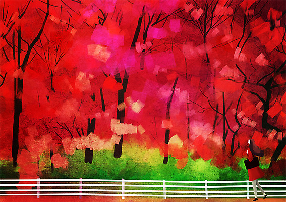 주간 PSD 나무 식물 계절 여자 단풍 낙엽 일러스트 단풍나무 한명 사람 풍경 성인 야외 울타리 산책 가을 은행나무 여자만 여자한명만 성인여자만 성인만 국내일러스트 자연요소 1 잎 휴식 담장 파일형식