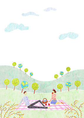 주간 PSD 나무 식물 커플 공원 여자 남자 데이트 과일 일러스트 사람 성인 야외 두명 소풍 바구니 사과 성인만 국내일러스트 자연요소 공공시설 관계 야외활동 파일형식