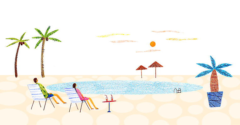 주간 PSD 커플 여자 남자 화분 음료 일러스트 탁자 휴가 휴식 수영장 사람 성인 야외 두명 야자수 태양 일몰 파라솔 야외의자 성인만 국내일러스트 자연요소 나무 가구 컨셉 의자 관계 노을 파일형식