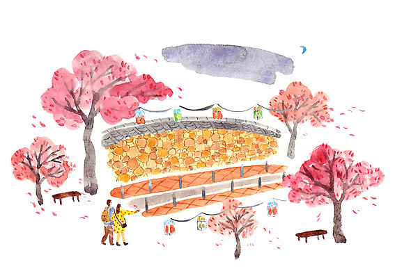 PSD 식물 커플 계절 여자 남자 여유 벤치 데이트 일러스트 사랑 사람 성인 야외 두명 다정 봄 벚꽃 달 야간 순수 설레임 돌담길 성인만 국내일러스트 자연요소 꽃 감정 길 컨셉 의자 관계 돌담 파일형식