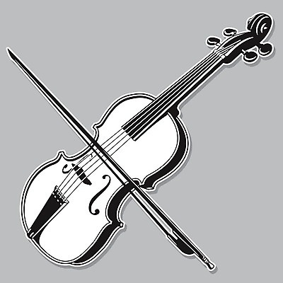 EPS 해외이미지 줄 음악 일러스트 기구 바이올린 활 윤곽 교차 해외202004 해외일러스트 현악기 문화예술 파일형식 벡터 이미지허브