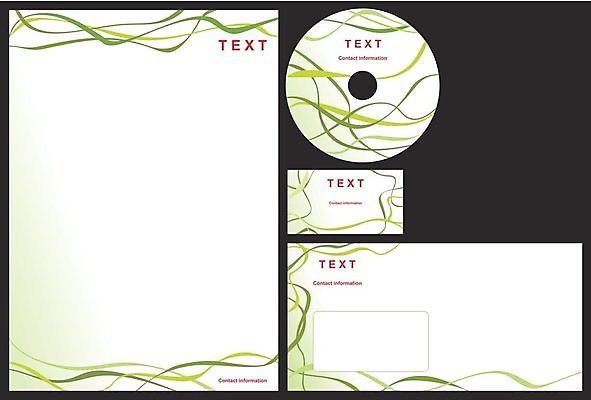 EPS 해외이미지 템플릿 디자인 종이 선 파도 컨셉 일러스트 비즈니스 텍스트 봉투 프레임 그래픽 초록색 사무실 라벨 쪽지 덮개 CD 흰색 신용카드 편지 심플 엽서 방문 DVD 스타일 레터헤드 해외202004 해외일러스트 바다 컬러 금융 뚜껑 파일형식 벡터 이미지허브