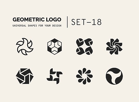 EPS 해외이미지 문양 디자인 선 일러스트 추상 사람없음 세트 회오리 원형 심볼 라인아트 심플 육각형 착시 착시효과 지오메트릭 해외202004 해외일러스트 도형 무늬 파일형식 벡터 효과 이미지허브