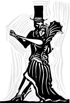 EPS 해외이미지 문화 음악 일러스트 사랑 어둠 죽음 춤 클럽 마법 가면무도회 목판화 탱고 해외202004 해외일러스트 감정 문화예술 무도회 파일형식 벡터 이미지허브