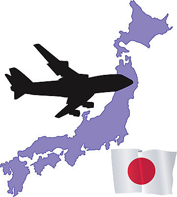 EPS 해외이미지 실루엣 여행 지도 일러스트 비행기 항해 일본 깃발 심볼 전국 해외202004 해외일러스트 아시아 배_교통 항공교통 대중교통 촬영기법 파일형식 벡터 이미지허브