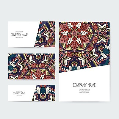 EPS 해외이미지 템플릿 디자인 배너 백그라운드 컨셉 꽃무늬 일러스트 비즈니스 명함 장식 세트 공백 수확 화려 그림 레이아웃 복고 엘리먼트 해외202004 해외일러스트 꽃 무늬 농업 파일형식 벡터 이미지허브