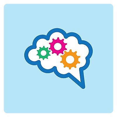 EPS 해외이미지 일러스트 상상 아이디어 머리 플랫 만화 스마트 뇌 심플 해외202004 해외일러스트 컨셉 신체부위 파일형식 벡터 이미지허브