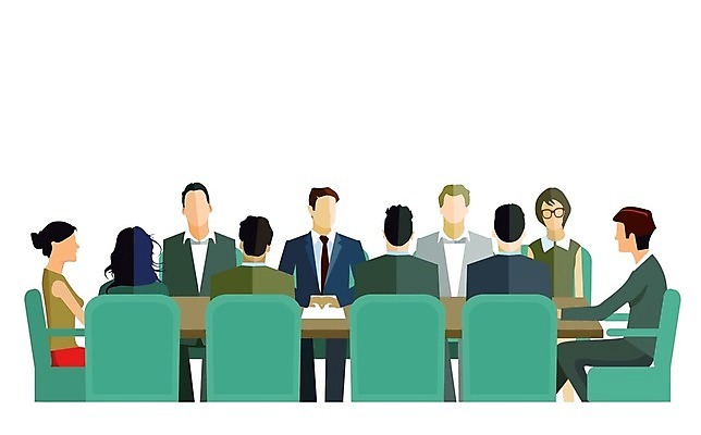 EPS 해외이미지 직업 일러스트 비즈니스 회의 악수 사람 발표 종업원 동료 국회 해외202004 해외일러스트 관계 손짓 파일형식 벡터 이미지허브