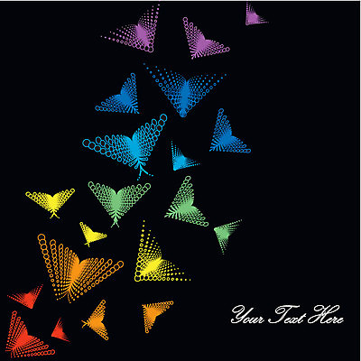 EPS 해외이미지 나비 곤충 백그라운드 오렌지 일러스트 미술 빨간색 초록색 파란색 노란색 보라색 검은색 신용카드 해외202004 해외일러스트 동물 컬러 과일 문화예술 금융 파일형식 벡터 이미지허브