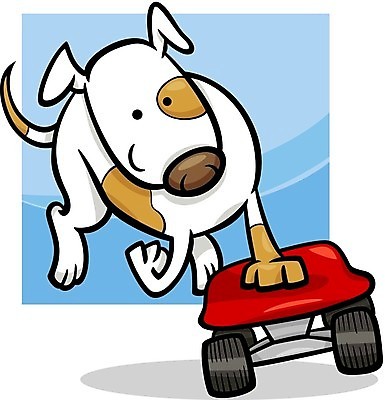 EPS 해외이미지 일러스트 사람없음 달리기 귀여움 강아지 만화 심플 해외202004 해외일러스트 컨셉 모션 반려동물 개 파일형식 벡터 이미지허브