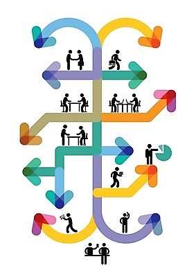 EPS 해외이미지 화살표 일러스트 회사 비즈니스 회의 협력 직장 대화 사람없음 컬러풀 사무실 업무 직장인 비즈니스맨 동료 해외202004 해외일러스트 직업 남자 컬러 관계 말하기 작업 파일형식 벡터 이미지허브