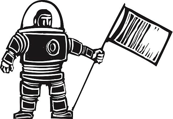 EPS 해외이미지 일러스트 우주 미국 탐험 우주비행사 달 깃발 코스모스 복고 러시아 목판화 소비에트 해외202004 해외일러스트 자연요소 꽃 유럽 북아메리카 파일형식 벡터 이미지허브