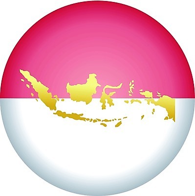 EPS 해외이미지 디자인 여행 일러스트 디지털 깃발 원형 심볼 사인 인도네시아 배지 전국 스타일 해외202004 해외일러스트 도형 아시아 파일형식 벡터 이미지허브