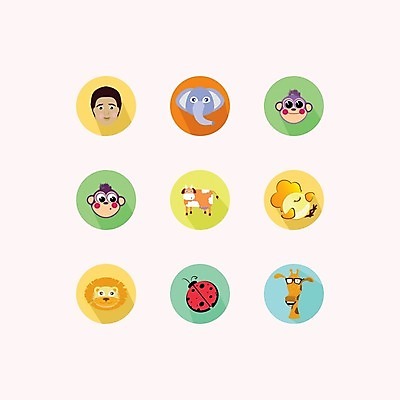 EPS 해외이미지 날개 일러스트 뿔 빨간색 우유 원숭이 입 소 큼 기린 입술 코 꼬리 부리 귀 목 젖 해외202004 해외일러스트 컬러 포유류 유제품 신체부위 크기 파일형식 벡터 이미지허브