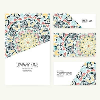 EPS 해외이미지 템플릿 디자인 배너 백그라운드 컨셉 꽃무늬 일러스트 비즈니스 명함 장식 세트 공백 수확 화려 그림 레이아웃 복고 엘리먼트 해외202004 해외일러스트 꽃 무늬 농업 파일형식 벡터 이미지허브