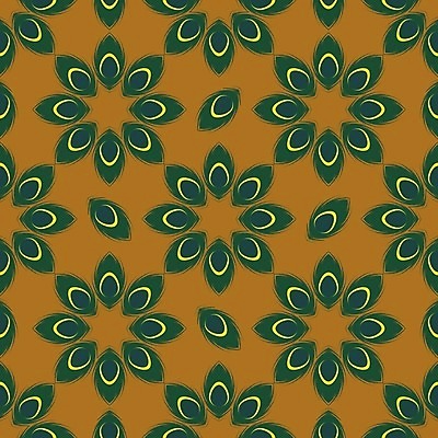 EPS 해외이미지 디자인 꽃 백그라운드 패턴 일러스트 자연 벽지 장식 초록색 파란색 컬러풀 갈색 노란색 원형 플랫 공작 깃털 내추럴 방식 해외202004 해외일러스트 도형 식물 컬러 무늬 조류 생태계 파일형식 벡터 이미지허브