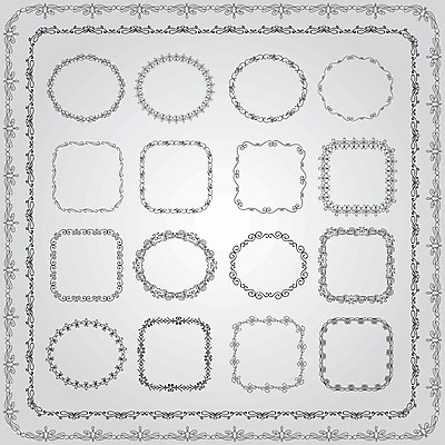 EPS 해외이미지 일러스트 캘리그라피 사각프레임 사람없음 검은색 원형프레임 비네팅 해외202004 해외일러스트 컬러 프레임 촬영기법 사각형 원형 파일형식 벡터 이미지허브