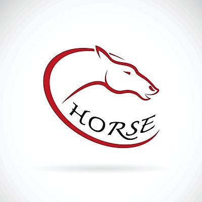 EPS 해외이미지 클립아트 디자인 얼굴 일러스트 추상 사람없음 빨간색 말_동물 심볼 그림 윤곽 해외202004 해외일러스트 컬러 무늬 포유류 신체부위 파일형식 벡터 이미지허브