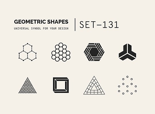 EPS 해외이미지 문양 디자인 선 일러스트 추상 사람없음 세트 사각형 점 원형 삼각형 심볼 라인아트 심플 육각형 지오메트릭 해외202004 해외일러스트 도형 무늬 파일형식 벡터 이미지허브