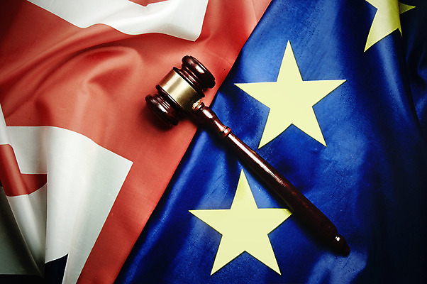 포토 JPG 해외이미지 유럽 비즈니스 영국 협상 사람없음 깃발 무역 법 뼈대 의사봉 규칙 판결 규정 법정 유럽연합 해외202004 해외포토 나라 산업 파일형식 이미지허브