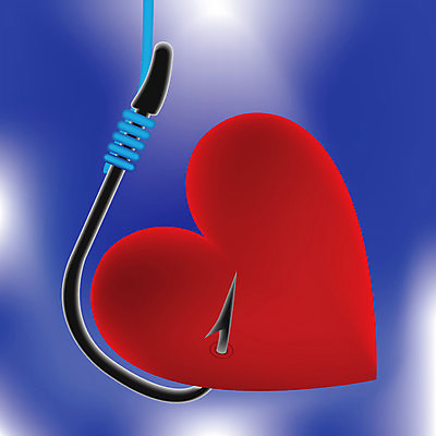 EPS 해외이미지 디자인 컨셉 일러스트 낚시 사랑 빨간색 파란색 금속 하트 잡기 고리 유혹 심볼 사냥 열정 올가미 미끼 계산서 해외202004 해외일러스트 모양 감정 컬러 모션 재질 레저 파일형식 벡터 이미지허브