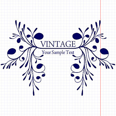 EPS 해외이미지 백그라운드 잎 일러스트 타이포그라피 사람없음 파란색 빈티지 모눈종이 잎줄기 해외202004 해외일러스트 식물 문자 종이 줄기 컬러 컨셉 파일형식 벡터 이미지허브