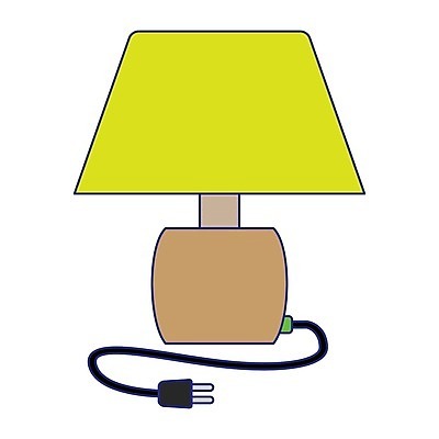 EPS 해외이미지 일러스트 가정 탁자 장식 빛 기계 램프 플랫 만화 심플 해외202004 해외일러스트 가구 조명 파일형식 벡터 생활용품 오브젝트 이미지허브
